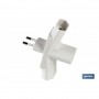 ▷ ADAPTADOR MULTIVIA 3 VIAS (10A-250V) | Ferreidea