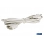 ▷ Prolongador Bipolar Espiga ø4 Cable Blanco | Ferreidea