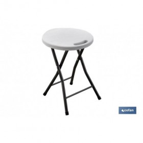 TABURETE PLEGABLE BLANCO Cofan