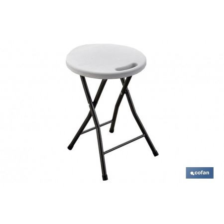 TABURETE PLEGABLE BLANCO Cofan
