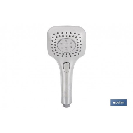 ▷ Mango Ducha Cromado 3 Funciones con Pulsador | Ferreidea