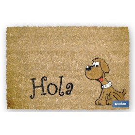▷ Felpudo "Coco floqueado" (Perro Hola) | Ferreidea