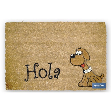 ▷ Felpudo "Coco floqueado" (Perro Hola) | Ferreidea