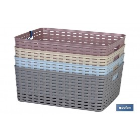 ▷ Cesta ratán Cofan Modelo Albahaca ✔️