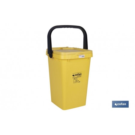 Contenedor Amarillo para Plásticos y Latas Cofan