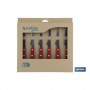 ▷ Pack 6 Cuchillos Chuleteros Rojo Mod.Paprika | Ferreidea