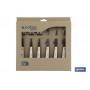 ▷ Pack 3 Cuchillos + 3 Tenedores Blanco Mod.Thyme | Ferreidea