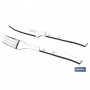 ▷ Pack 3 Cuchillos + 3 Tenedores Blanco Mod.Thyme | Ferreidea