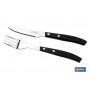 ▷ Pack 3 Cuchillos + 3 Tenedores Mod.Vittorio Negro | Ferreidea