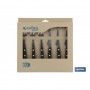 ▷ Pack 3 Cuchillos + 3 Tenedores Mod.Vittorio Negro | Ferreidea