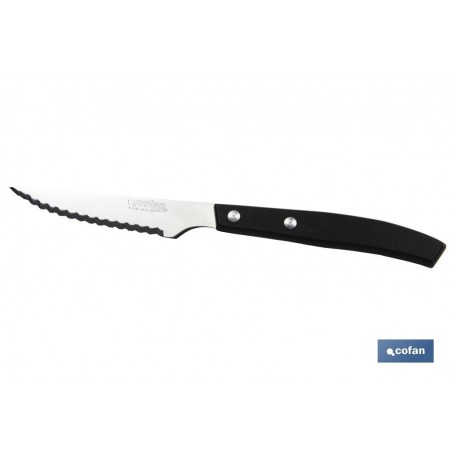 ▷ Pack 6 Cuchillos Chuleteros Negro Mod.Vittorio | Ferreidea