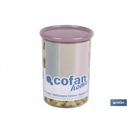 Bote multiusos Modelo Albahaca Color Rosa Palo Cofan
