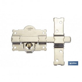 Cerrojo llave/llave Niquelado L/105 - 50 mm Cofan