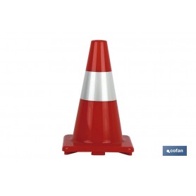▷ Cono Rojo/Blanco 50 cm | Ferreidea