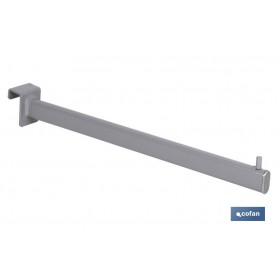 ▷ Percha recta ovalada de tubo (para barra de carga) | Ferreidea