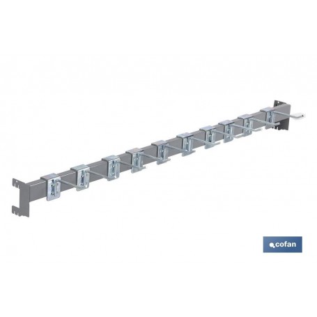 ▷ Barra de Carga con 10 Ganchos (10 cm) | Ferreidea
