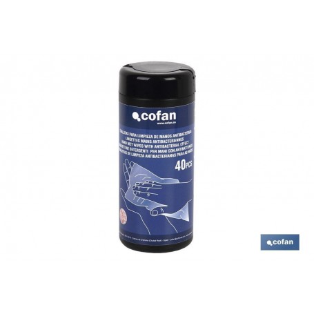 ▷ Toallitas para Limpieza de manos Antibacterias 40 pcs | Ferreidea