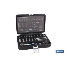 ▷ Maletín 36 pcs Profesional Vasos 1/4" | Ferreidea