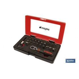 ▷ Set mini carraca 1/4" con puntas (33 pcs.) | Ferreidea