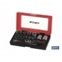 ▷ Set mini carraca, vasos y puntas 1/4" 23 pcs. | Ferreidea