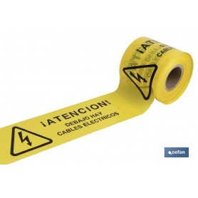 ▷ Cinta Balizamiento "CABLES ELECTRICOS" | Ferreidea