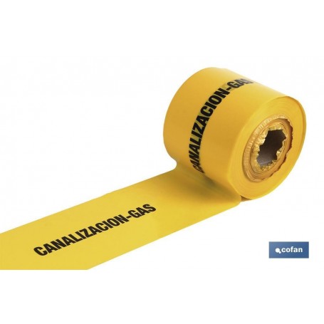 ▷ Cinta Balizamiento "CANALIZACION-GAS" | Ferreidea