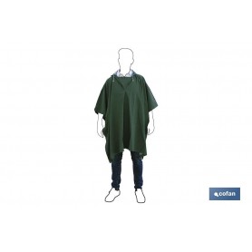 ▷ Poncho de Agua Verde PVC/Poliester Talla Única | Ferreidea