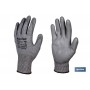 ▷ Guante anticorte impregnado Poli Uretano gris ✔️