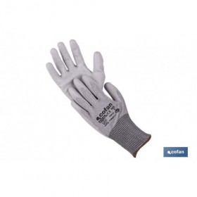 Guante anticorte impregnado PU gris Cofan