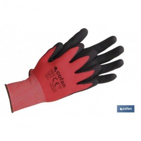 Guante Impregnado Sandy Coating Rojo/Negro Cofan