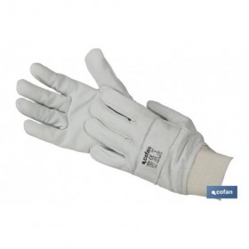 Guante ajustable piel flor reforzado Cofan