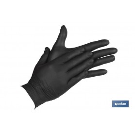 ▷ Guantes Nitrilo Negro 100 uds | Ferreidea
