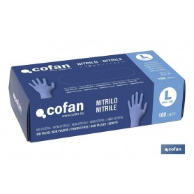 ▷ Guantes Nitrilo azul (100 uds) | Ferreidea