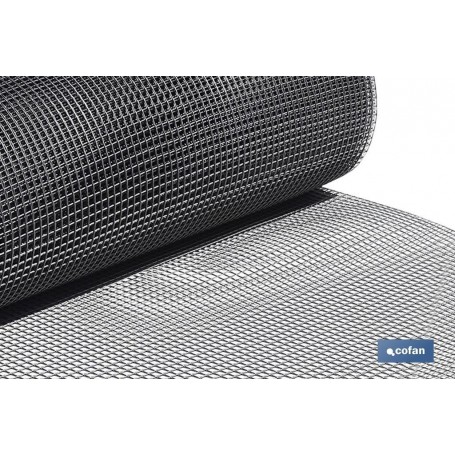 ▷ Rollo Malla Plástico Cuadrada Gris Plata | Ferreidea