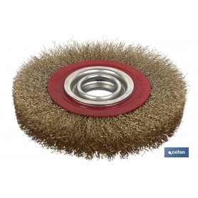▷ Rueda Alambre Ondulado Acero Latonado | Ferreidea