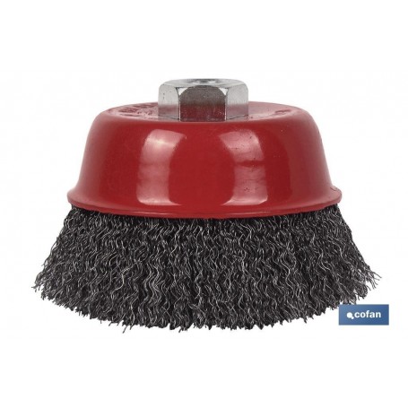 ▷ Cepillo Alambre Copa Ondulado M14 Acero | Ferreidea