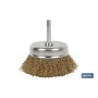 ▷ Cepillo Alambre Copa Ondulado Acero Latonado | Ferreidea