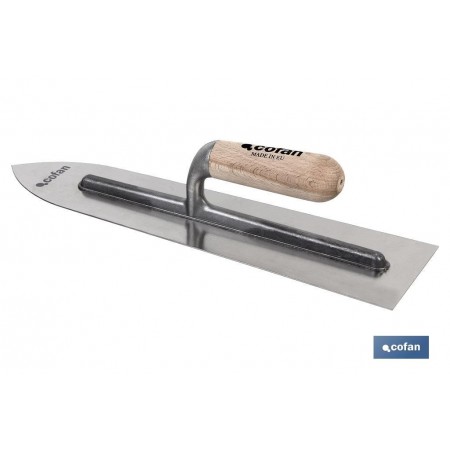 Llana Autonivelante de Acero Carbono con Mango de Madera Cofan