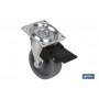 ▷ Ruedas Polipropileno Placa/Freno | Ferreidea