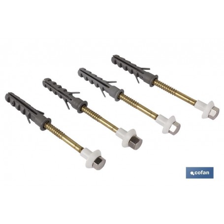 ▷ Set 4 Pcs para Sanitario WC. Latón | Ferreidea