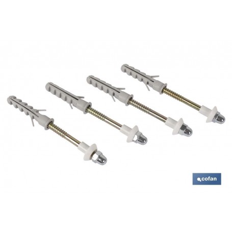 ▷ Set 4 Pcs para Sanitario WC. Acero. | Ferreidea