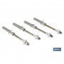 ▷ Set 4 Pcs para Sanitario WC. Acero. | Ferreidea
