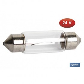 Bombilla Coche C10W (24V) Ø11x31mm Cofan