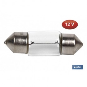 Bombilla Coche C10W (12V) Ø11x31mm Cofan