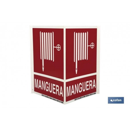 ▷ Cartel Señal Panorámica "MANGUERA INCENDIOS" | Ferreidea