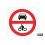 ▷ Cartel Prohibido coches y motocicletas | Ferreidea