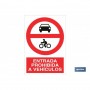 ▷ Cartel Prohibido entrada a vehículos | Ferreidea