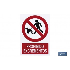 ▷ Cartel Prohibido Excrementos | Ferreidea