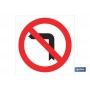 ▷ Cartel Prohibido girar izquierda | Ferreidea