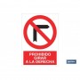 ▷ Cartel Prohibido girar a la derecha | Ferreidea